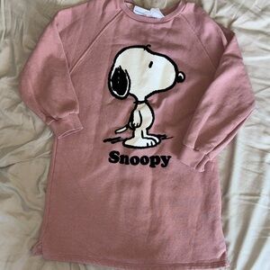 Zara x Peanuts Snoopy Sweatshirt Dress